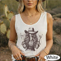 Rockstar Cowgirl Tank Top, Country Girl Racerback Tanks, Western Rock Hands Crop Top