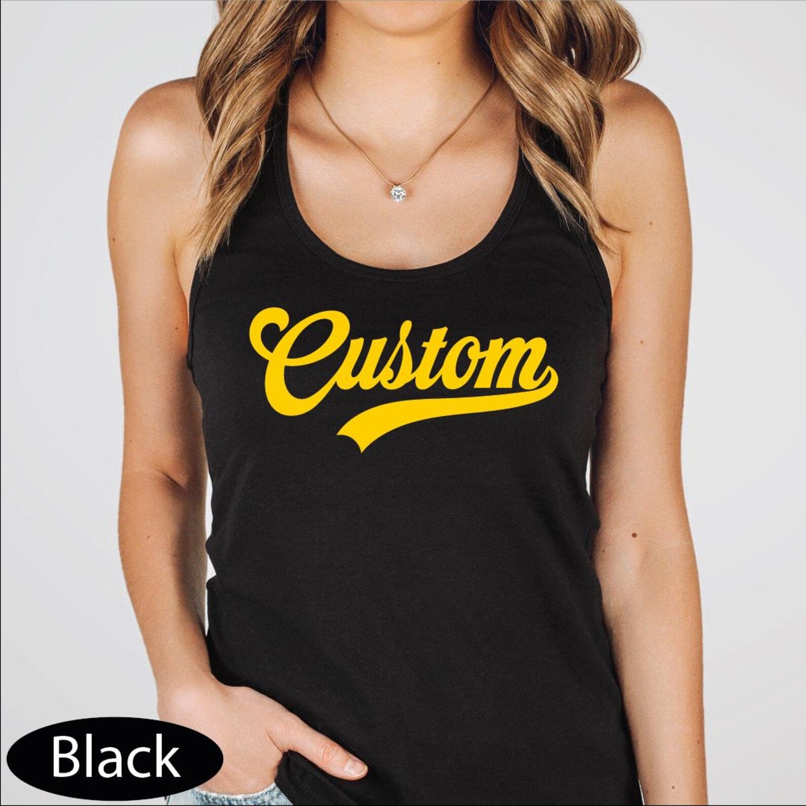 Custom Mascot Tank Top, Personalized School Team CropTop, School Logo Racerback Tanks