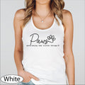 Paws and Enjoy the Little Things Tank, Pet Sitter CropTop, Dog Mom Racerback Tanks