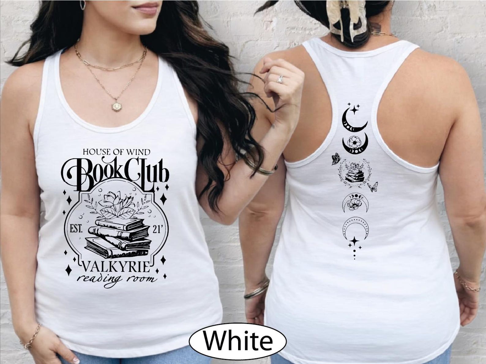 House Of Wind Book Club Tank Top, Reading Room CropTop, Fantasy Club Racerback, BP