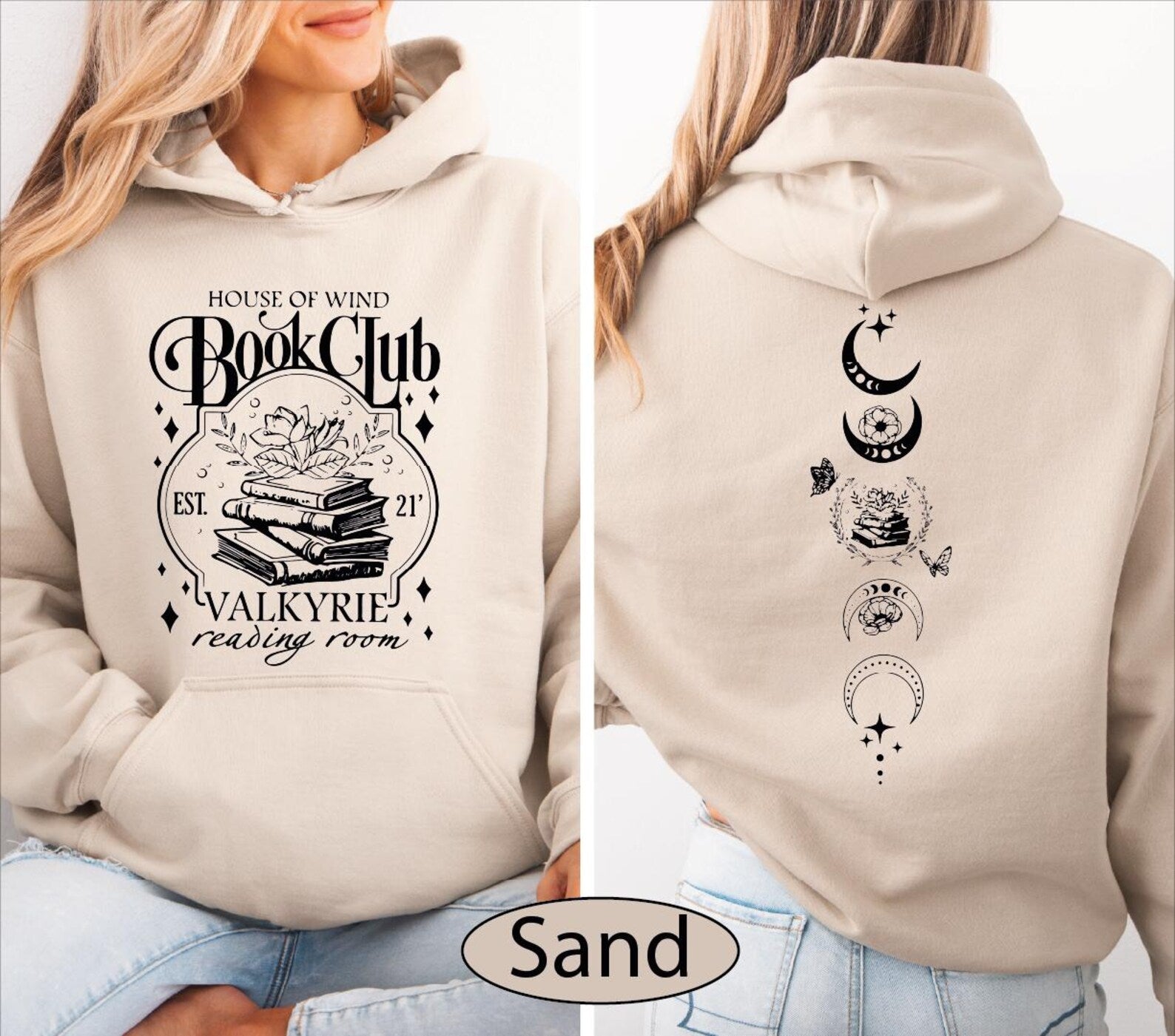 House Of Wind Book Club Sweatshirt, Reading Room Sweater, Fantasy Club Hoodie, BP