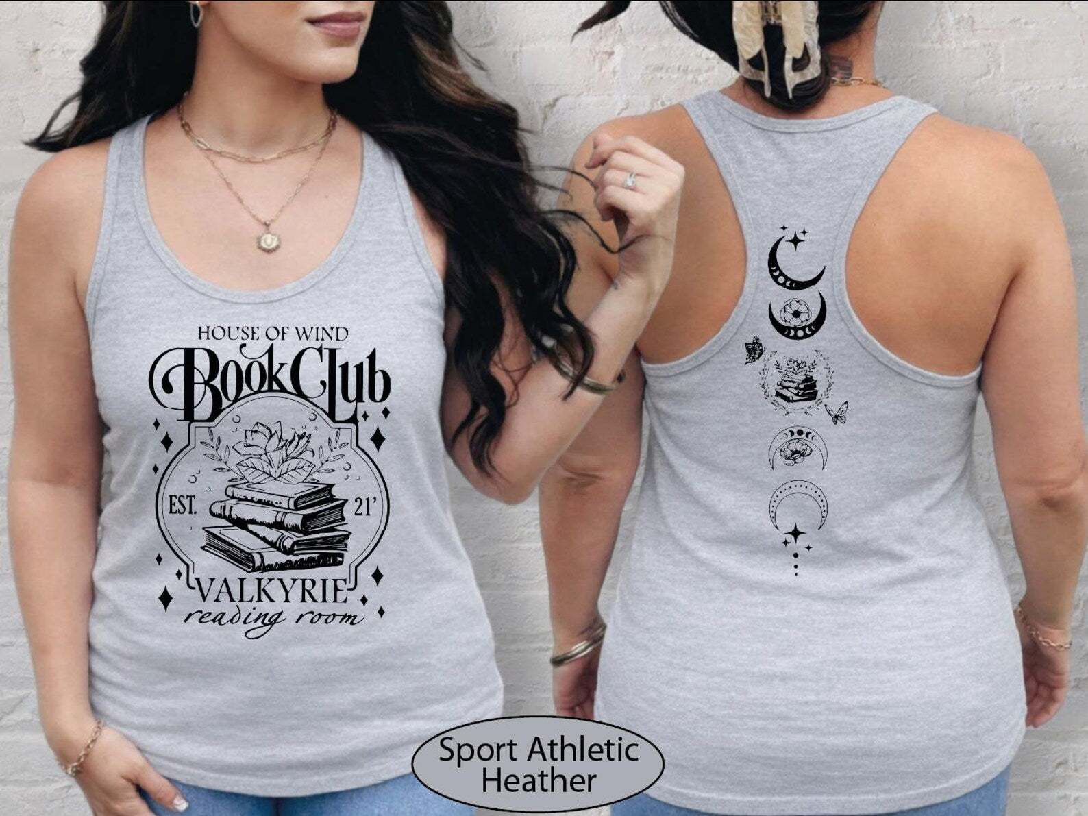House Of Wind Book Club Tank Top, Reading Room CropTop, Fantasy Club Racerback, BP