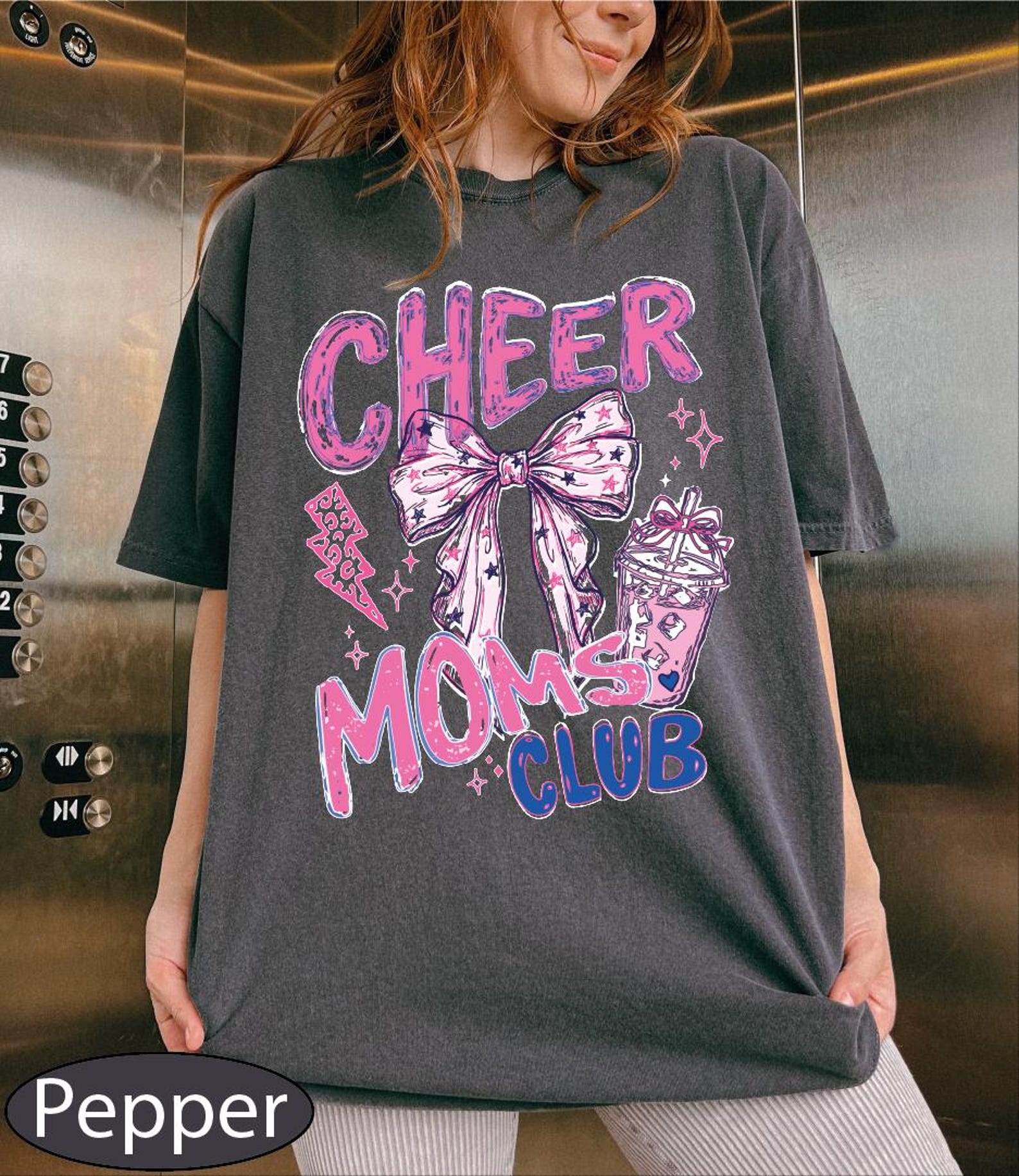 Comfort Colors Cheer Moms Club Shirt, Cheerleading Mama T-shirt, Cheer Competition Tee