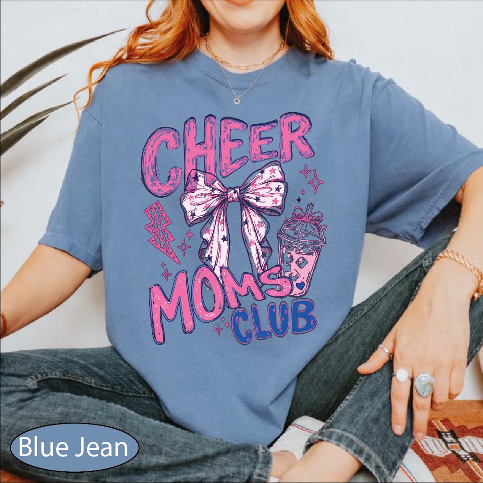 Comfort Colors Cheer Moms Club Shirt, Cheerleading Mama T-shirt, Cheer Competition Tee