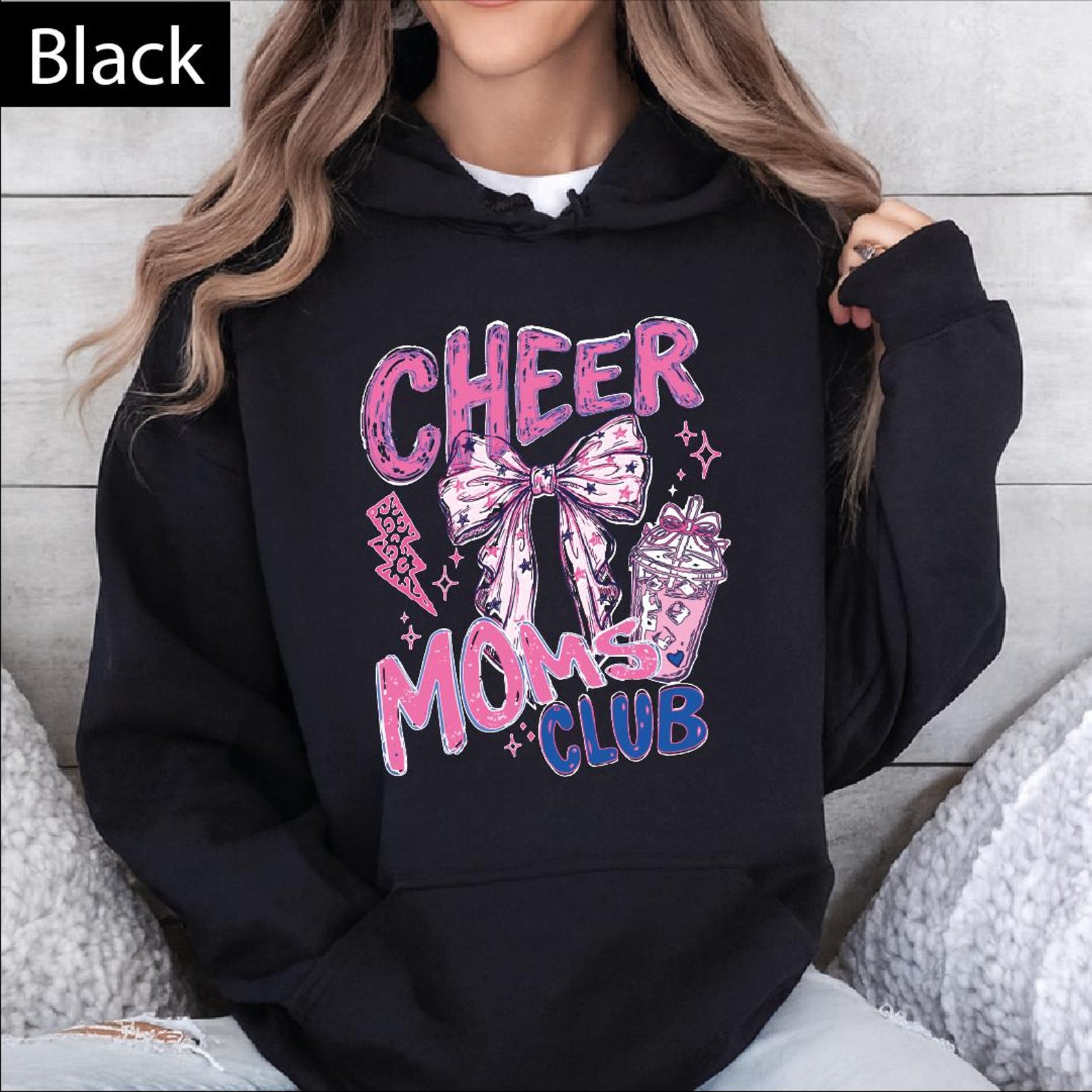Cheer Moms Club Sweatshirt, Cheerleading Mama Sweater, Cheer Competition Hoodie