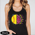All The Pretty Girls Walk Like This Racerback Tank Top, Softball Player Crop Top