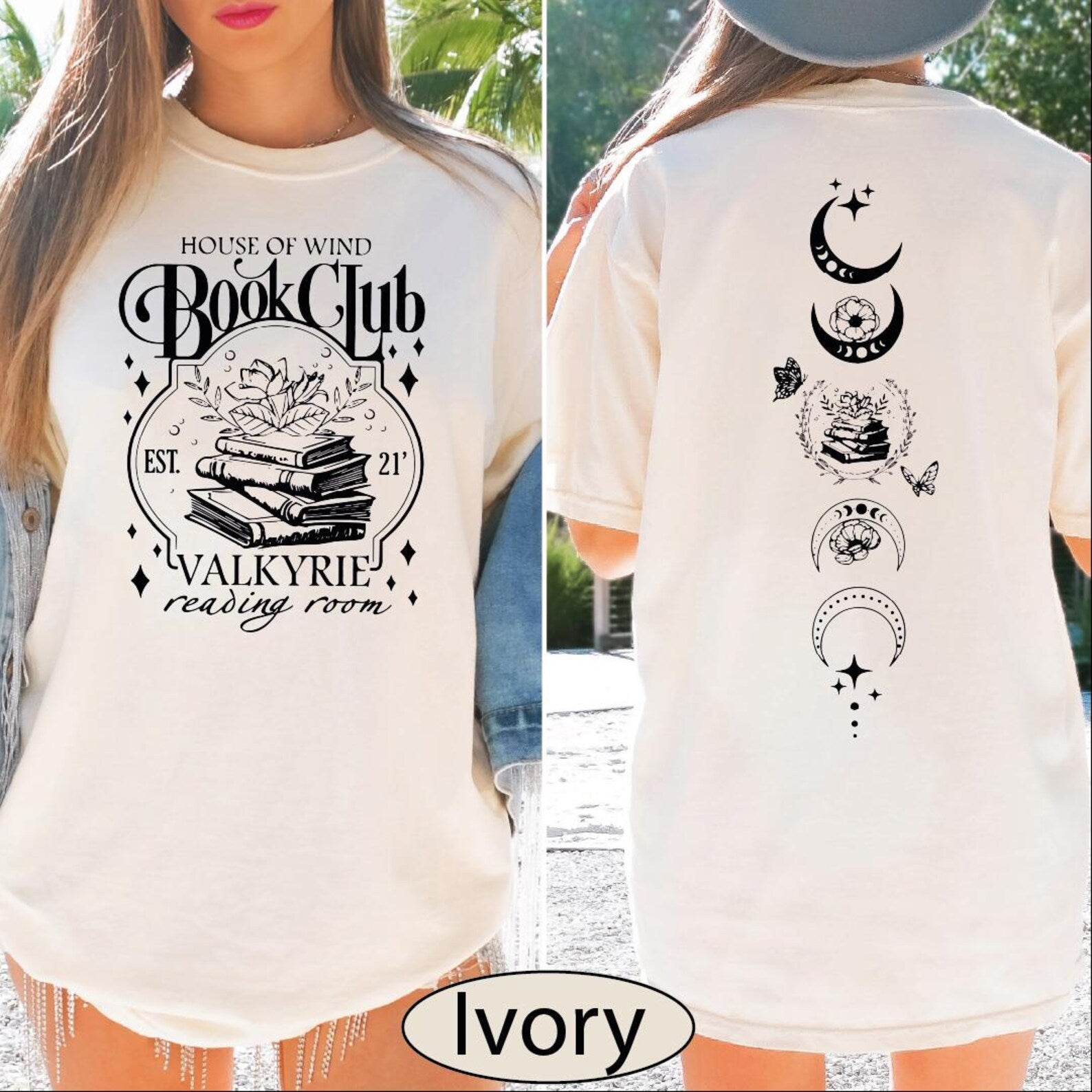 Comfort Colors House Of Wind Book Club Shirt, Reading Room Tshirt, Fantasy Tee, BP