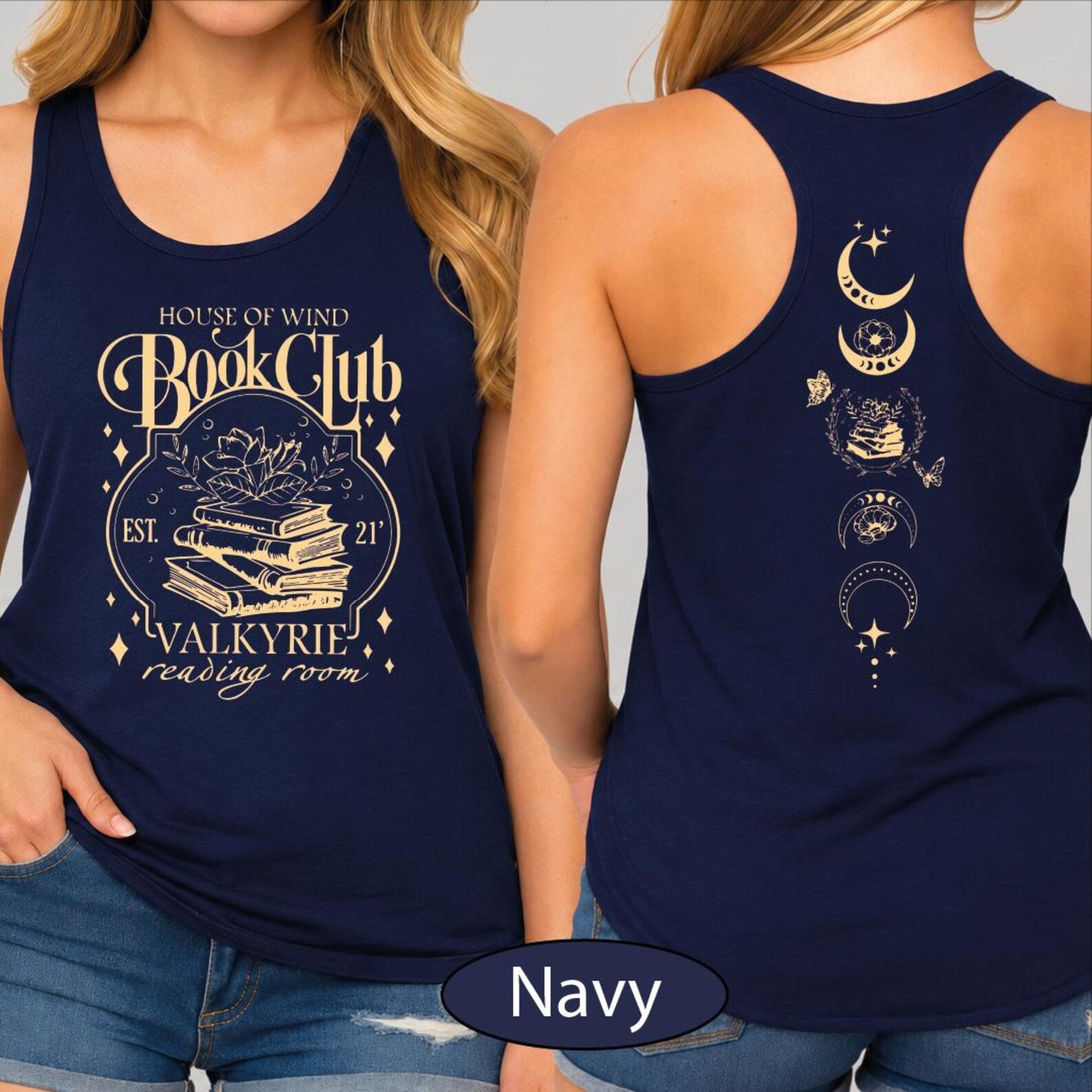 House Of Wind Book Club Tank Top, Reading Room CropTop, Fantasy Club Racerback, BP