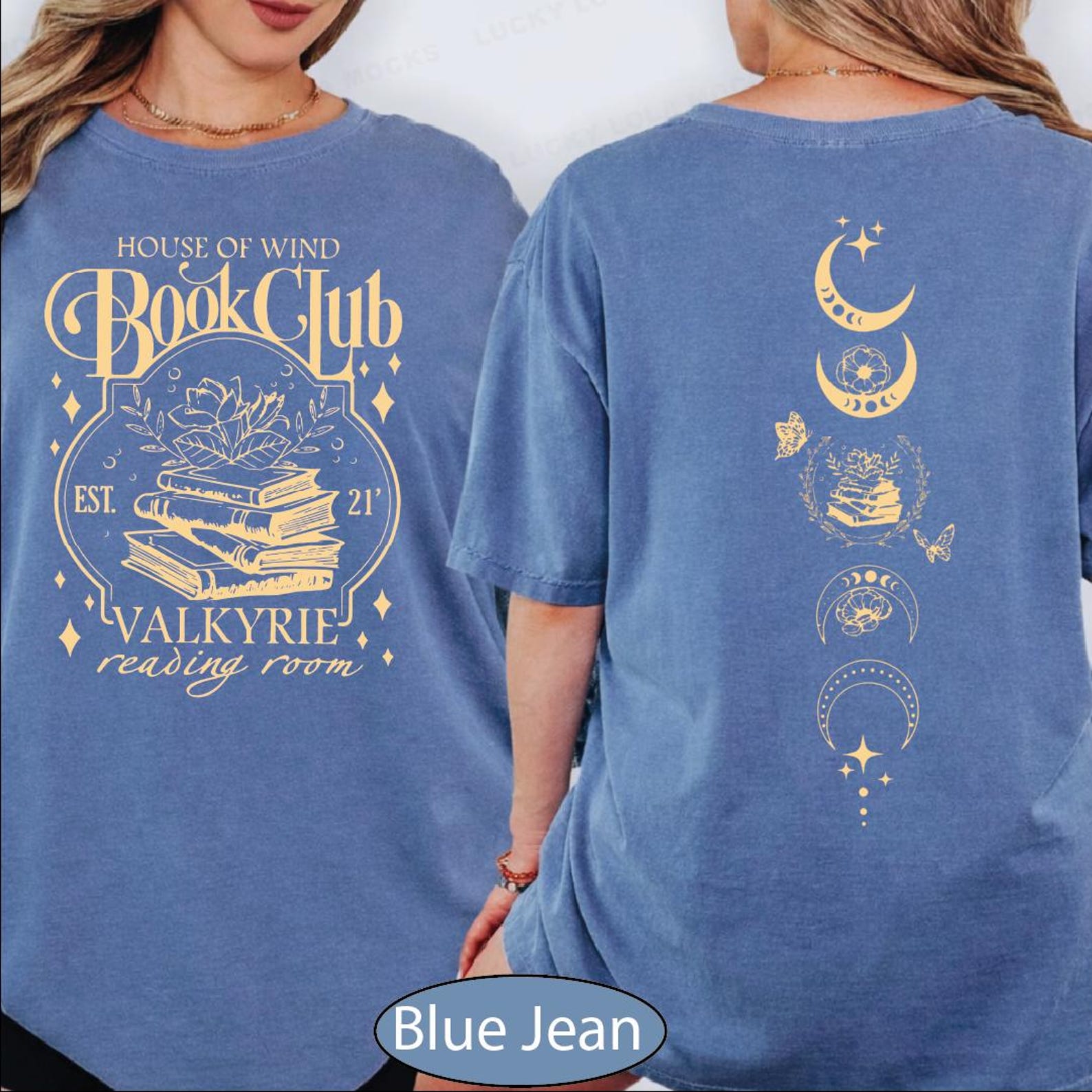 Comfort Colors House Of Wind Book Club Shirt, Reading Room Tshirt, Fantasy Tee, BP