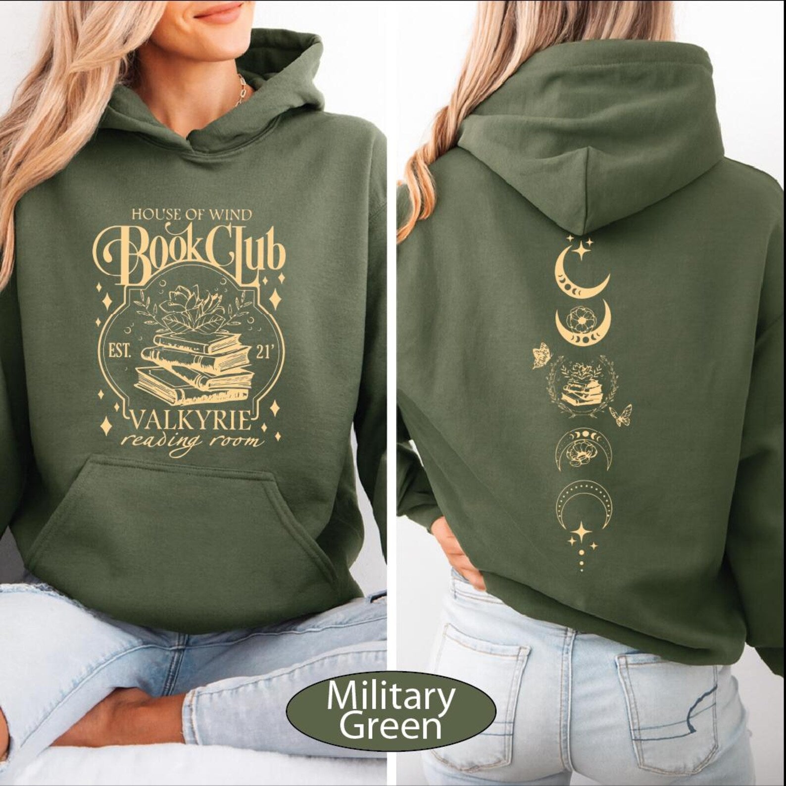 House Of Wind Book Club Sweatshirt, Reading Room Sweater, Fantasy Club Hoodie, BP