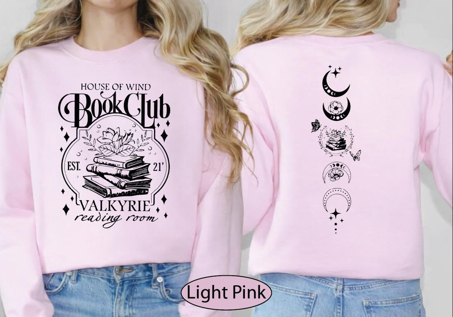 House Of Wind Book Club Sweatshirt, Reading Room Sweater, Fantasy Club Hoodie, BP