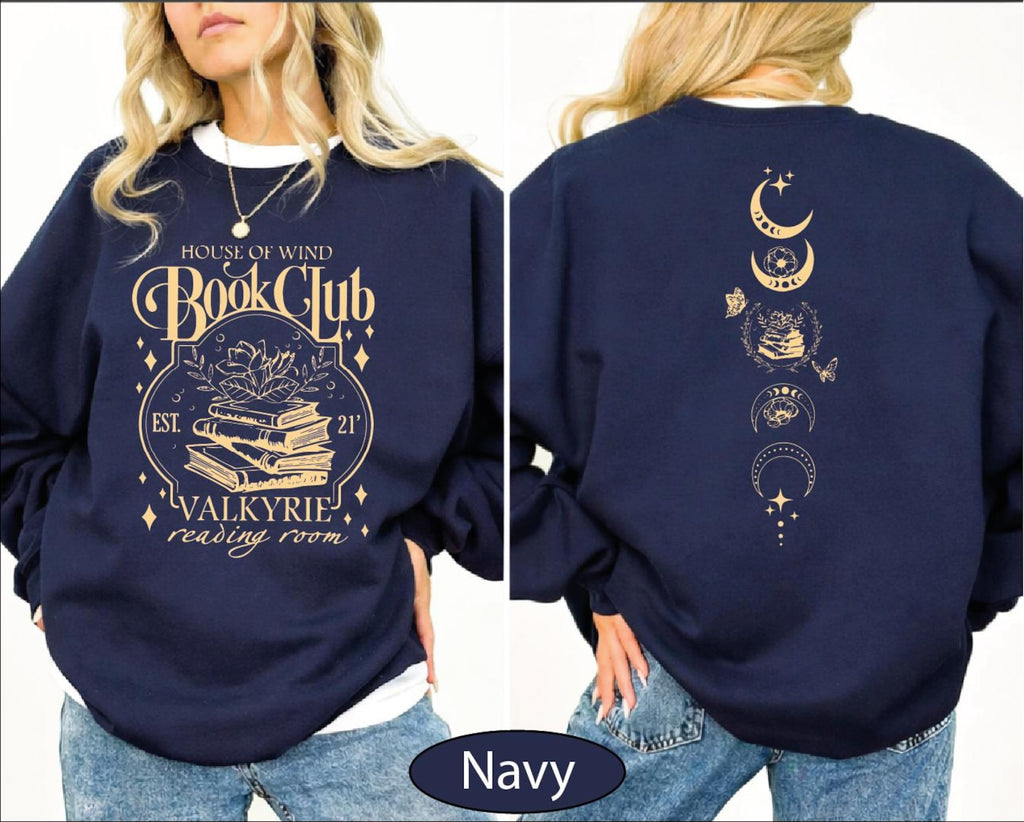 House Of Wind Book Club Sweatshirt, Reading Room Sweater, Fantasy Club Hoodie, BP