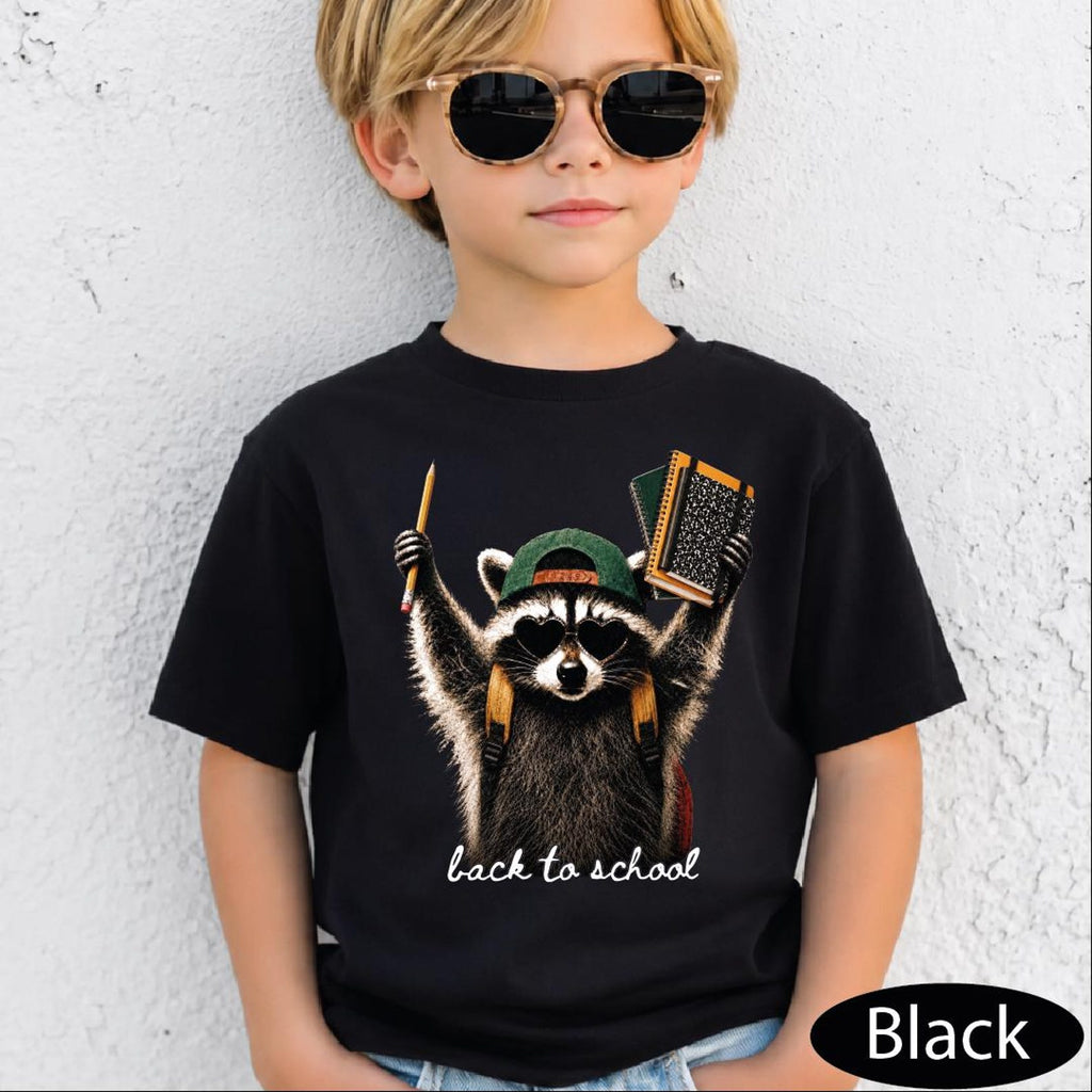 Back To School Racoon Shirt, School Supplies Tshirt, Comfort Colors Funny Teacher Tee
