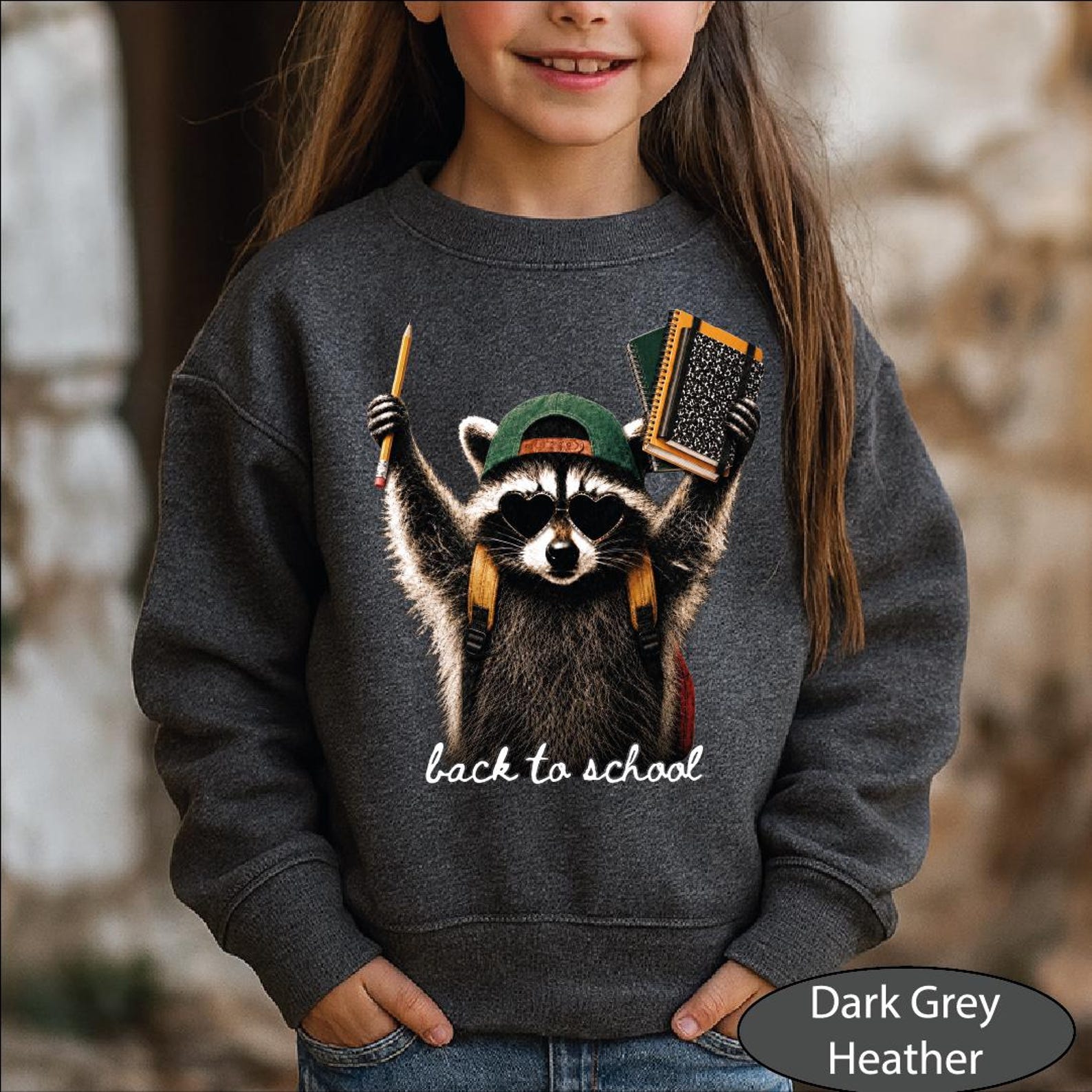 Back To School Racoon Sweatshirt, School Supplies Sweater, Funny Teacher Hoodie