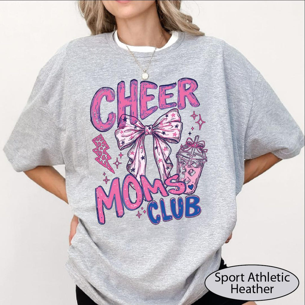 Comfort Colors Cheer Moms Club Shirt, Cheerleading Mama T-shirt, Cheer Competition Tee