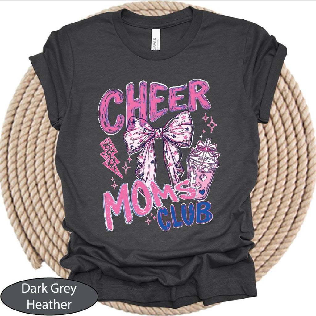Comfort Colors Cheer Moms Club Shirt, Cheerleading Mama T-shirt, Cheer Competition Tee