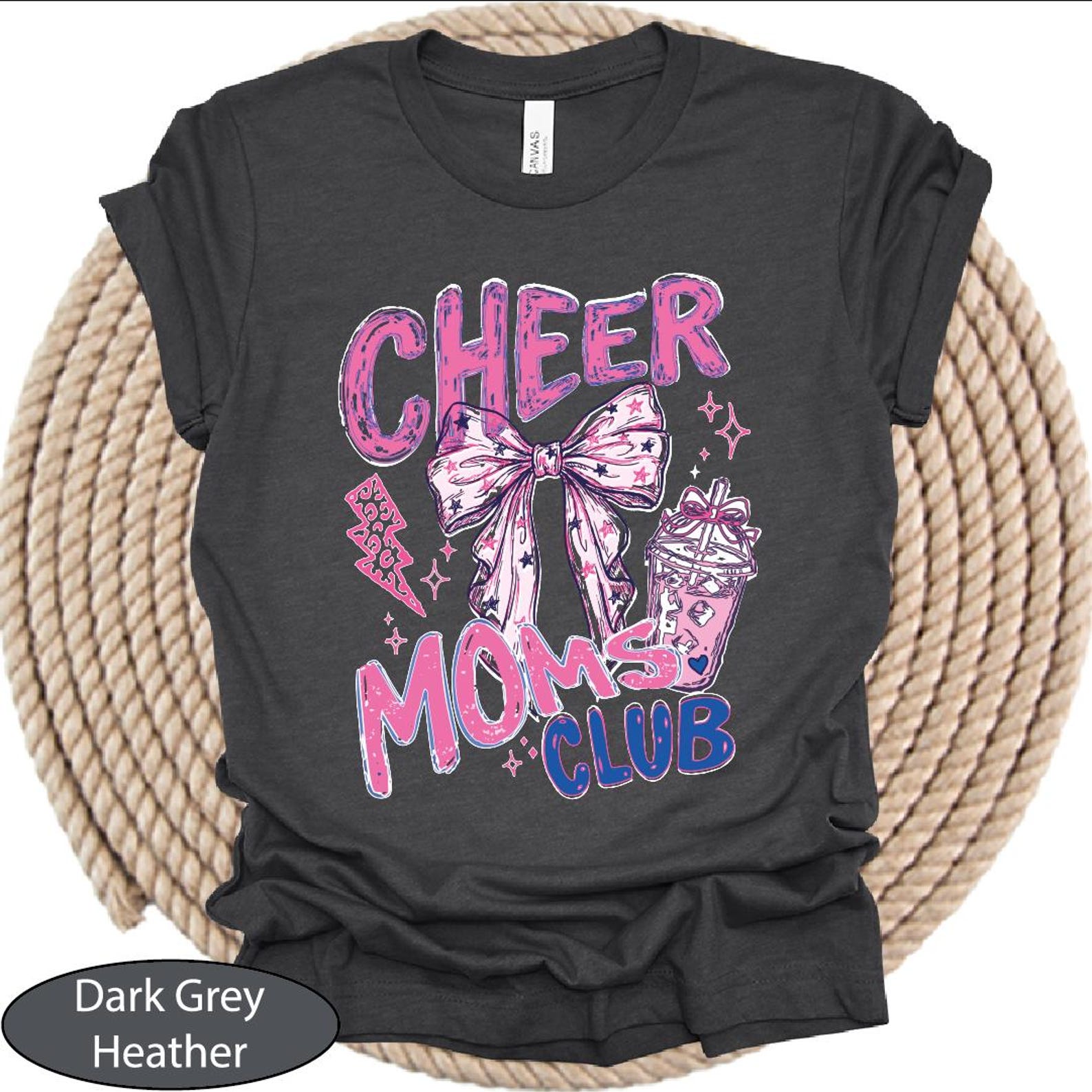 Comfort Colors Cheer Moms Club Shirt, Cheerleading Mama T-shirt, Cheer Competition Tee